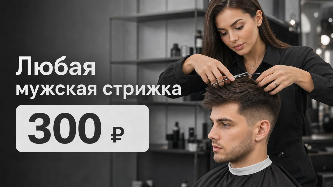 Любая мужская стрижка